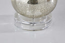 Modern Table Lamps - 10" X 10" X 15" Silver Table Lamp