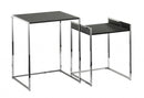 Nest of Tables - 18.75" X 18.75" X 23" Grey Nesting Tables