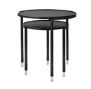 Nest of Tables - 20.25" X 20.25" X 21.75" Black Large Nesting Tables