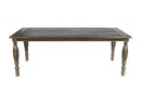 Kitchen and Dining Room Tables - 34" X 65" X 30" Dark Brown Pine Wood Small Dining Table