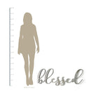 House Decor - 41.25" X 0.5" X 15.25" Silver Metal  Sign