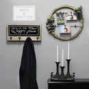 Art Ideas - 11.81" X 0.31" X 7.87" White Green Metal Wall Art