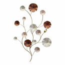 Bedroom Wall Art - 23.75" X 2.5" X 36.5" Multi Color Metal Wall Art