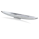 Party Trays - 6'.5" X 47'.25" X 4'.5" Silver Aluminum Extra Large Long Boat Tray