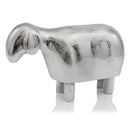 Sculptures For Sale - 4" X 11" X 6'.5" Silver Aluminum Silver Lamb Sculpture