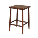 Counter Stools - 17" X 15'.5" X 25'.5" Brown  Wood/Leather Counter Stool