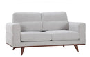 Lounge Loveseat - 66" X 37" X 36" Light Taupe Polyester Loveseat