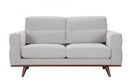 Lounge Loveseat - 66" X 37" X 36" Light Taupe Polyester Loveseat