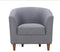 Modern Lounge Chair - 30" X 29" X 30" Gray Polyester Club Chair