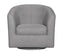 Swivel Chairs - 32" X 30" X 30" Gray Polyester Swivel Chair