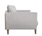 Modern Lounge Chair - 35" X 37" X 34" Light Gray Polyester Chair