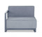 Armchairs and Accent Chairs - 29" X 37" X 41" Gray Acrylic Modular Left Arm Chair