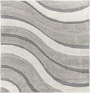 Gray Area Rug - 63" X 87" X 1" Grey Polypropelene Rug