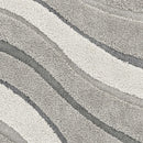 Gray Area Rug - 94" X 126" X 1" Grey Polypropelene Rug