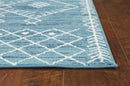 Ocean Rug - 63" X 91" X 0.'5" Ocean Blue Polypropelene Rug