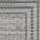 Gray Area Rug - 79" X 112" X 0.'25" Grey Polypropylene Rug