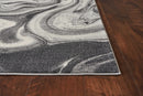 Gray Area Rug - 39" X 59" X 0.'5" Grey Polypropelene Rug