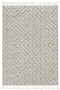 Living Room Area Rugs - 26" X 90" X 0.'25" Ivory Grey Polyester Rug