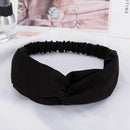 38 Colors Cross Top Knot Headband For Women Girl Hair Bands Solid Elastic Twist Headbands Fashion Cross Hair Accessories Turban AExp