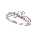 3/8CTW-DIA 1/4CT-CRD BRIDAL RING - FREE Shipping (US/CAN)-Promise Rings-5-JadeMoghul Inc.