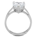 Cute Rings 3W776 Rhodium Brass Ring with AAA Grade CZ