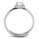 Cute Rings 3W795 Rhodium Brass Ring with AAA Grade CZ