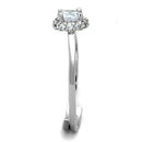 Cute Rings 3W795 Rhodium Brass Ring with AAA Grade CZ