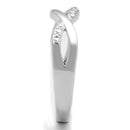 Cute Rings 3W796 Rhodium Brass Ring with AAA Grade CZ
