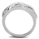 Cute Rings 3W809 Rhodium Brass Ring with AAA Grade CZ