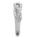 Cute Rings 3W809 Rhodium Brass Ring with AAA Grade CZ