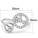 Cheap Rings For Men 3W853 Rhodium Brass Ring with AAA Grade CZ