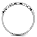 Cute Rings 3W868 Rhodium Brass Ring with AAA Grade CZ