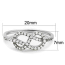 Cute Rings 3W876 Rhodium Brass Ring with AAA Grade CZ