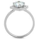 Cute Rings 3W877 Rhodium Brass Ring with AAA Grade CZ