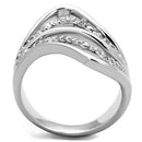 Cute Rings 3W878 Rhodium Brass Ring with AAA Grade CZ