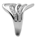 Cute Rings 3W878 Rhodium Brass Ring with AAA Grade CZ