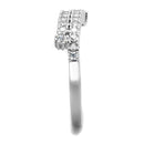 Cute Rings 3W879 Rhodium Brass Ring with AAA Grade CZ
