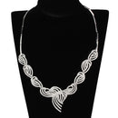 Costume Jewelry 3W923 Rhodium Brass Jewelry Sets with AAA Grade CZ