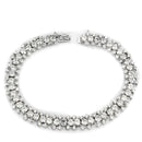 Costume Jewelry 3W927 Rhodium Brass Jewelry Sets with AAA Grade CZ