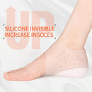 3ANGNI Invisible Height Increase Insoles Women Men Heel Pads Silicone Gel Lift Insole Dress In Socks Cracked Foot Skin Care Tool AExp