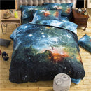 3d Galaxy Duvet Cover Set Single double Twin/Queen 2pcs/3pcs/4pcs bedding sets Universe Outer Space Themed Bed Linen-xk006-Twin 2pcs-JadeMoghul Inc.