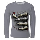 3D Men Hoodie - Cool Fashion Skull Hand Sweatshirt-long sleeve t shirt-L-JadeMoghul Inc.