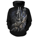 3D Men Hoodie - Cool Fashion Skull Hand Sweatshirt-long sleeve t shirt-L-JadeMoghul Inc.