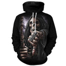 3D Men Hoodie - Cool Fashion Skull Hand Sweatshirt-long sleeve t shirt-L-JadeMoghul Inc.