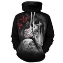 3D Men Hoodie - Cool Fashion Skull Hand Sweatshirt-long sleeve t shirt-L-JadeMoghul Inc.