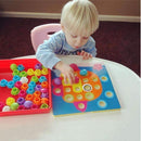 3D Puzzles Toys For Children Composite Picture Puzzle Creative Mosaic Mushroom Nail Kit Educational Toys Art Kids Toy-Yellow Color Package-China-JadeMoghul Inc.