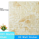 3D Wallpaper DIY Brick stone pattern Self-Adhesive Waterproof Wall Stickers 70cm*77cm floral prints 3D Wall Sticker for home JadeMoghul Inc.