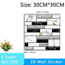 3D Wallpaper DIY Brick stone pattern Self-Adhesive Waterproof Wall Stickers 70cm*77cm floral prints 3D Wall Sticker for home JadeMoghul Inc.