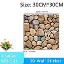 3D Wallpaper DIY Brick stone pattern Self-Adhesive Waterproof Wall Stickers 70cm*77cm floral prints 3D Wall Sticker for home JadeMoghul Inc.