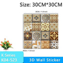3D Wallpaper DIY Brick stone pattern Self-Adhesive Waterproof Wall Stickers 70cm*77cm floral prints 3D Wall Sticker for home JadeMoghul Inc.